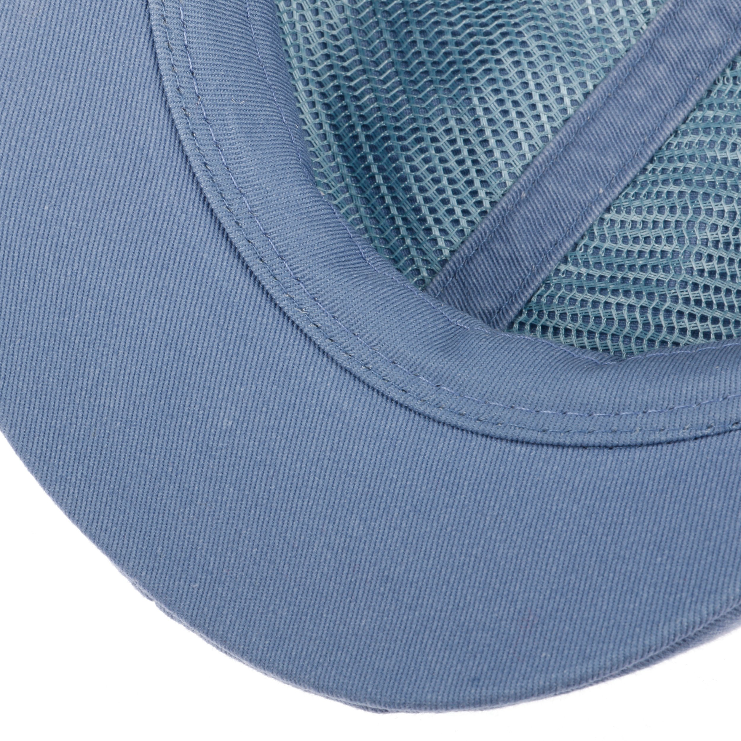 Stetson Texas Pet met UV-Bescherming Dames/Heren - flat hat katoenen cap zonnecap klep voor Zomer/Winter - M (56-57 cm) olijfgroen