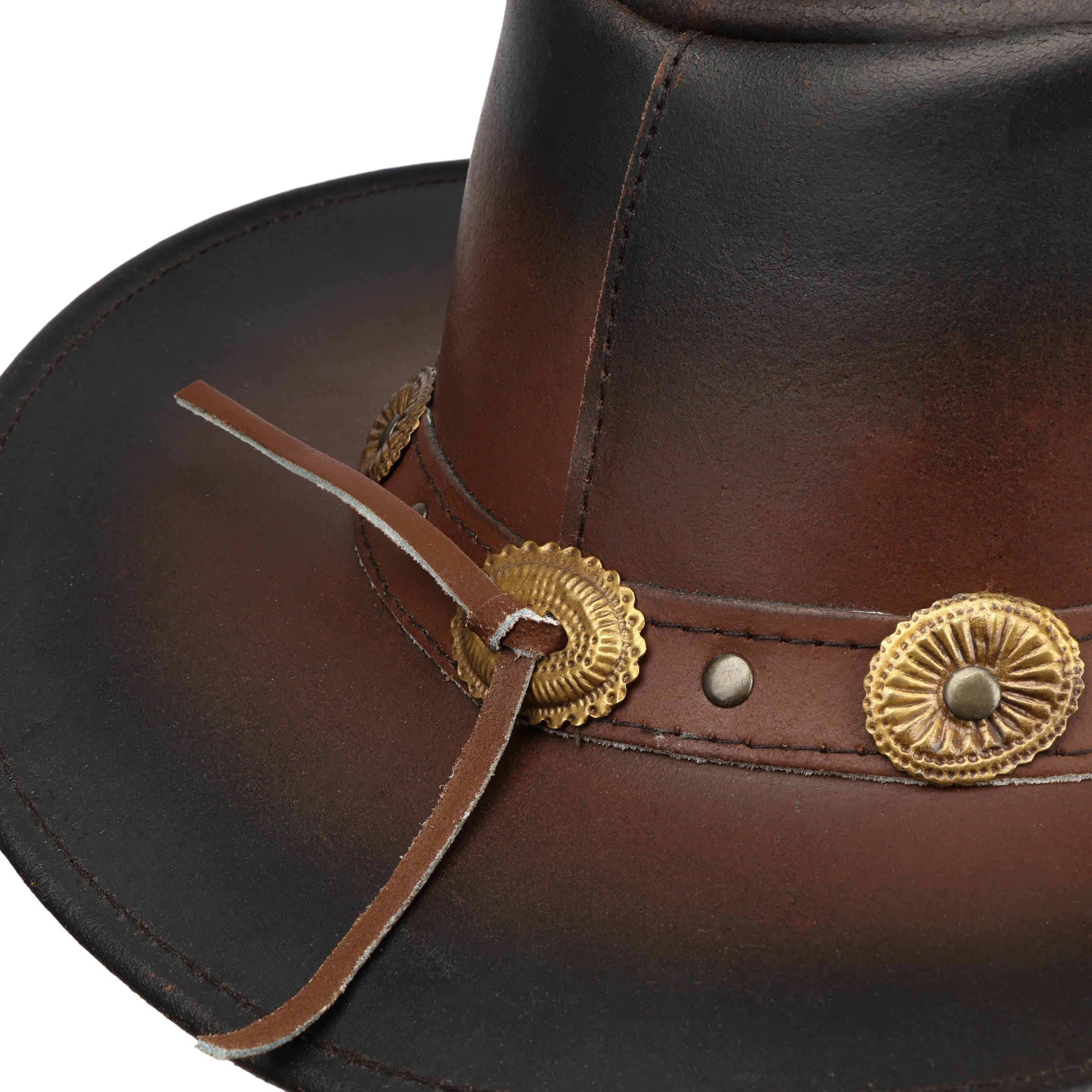Stetson Buffalo Leather Hat | Bruin | The English Hatter