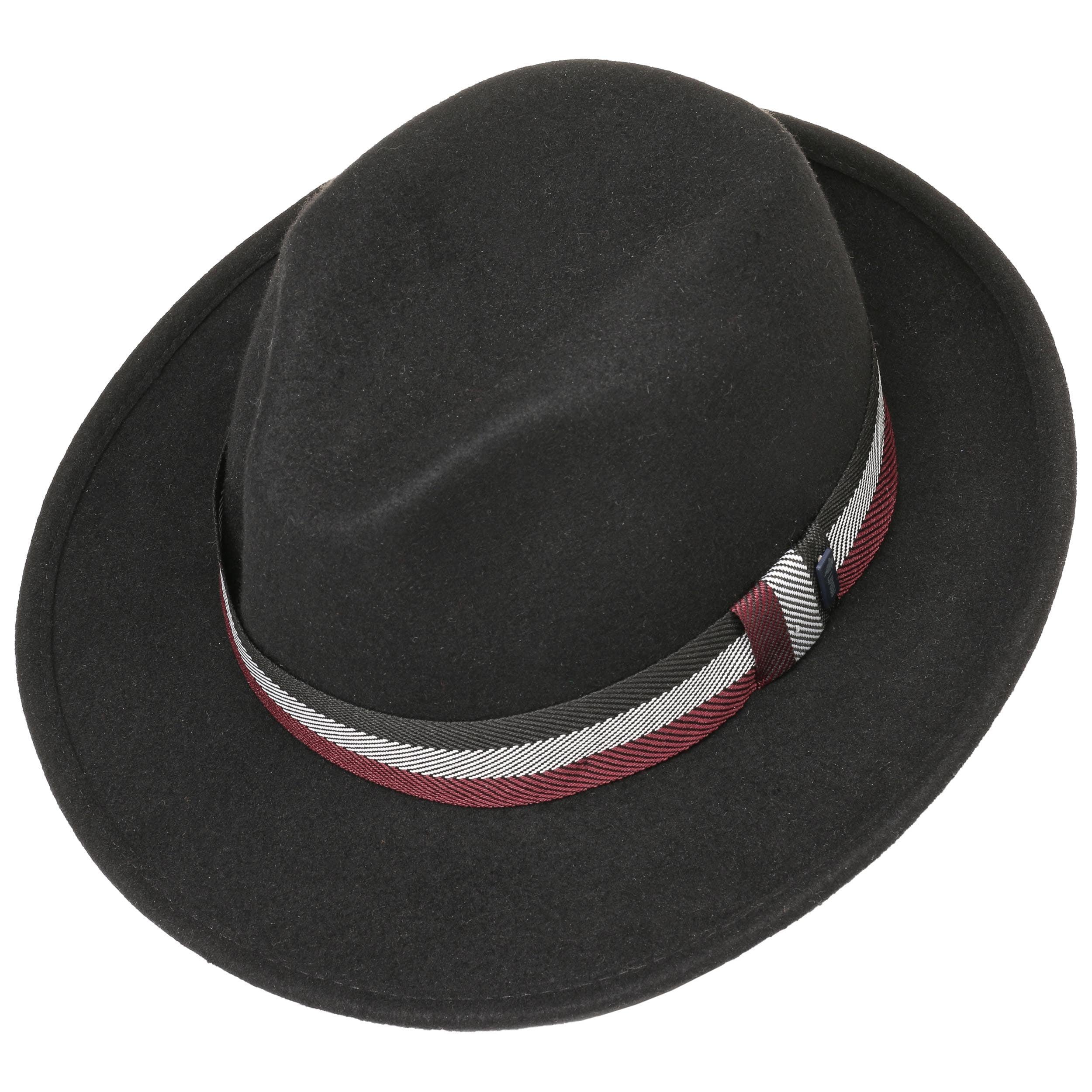 LIPODO Contrast Double Ribbon Bogarthoed Vilt Gemaakt in Italie Heren