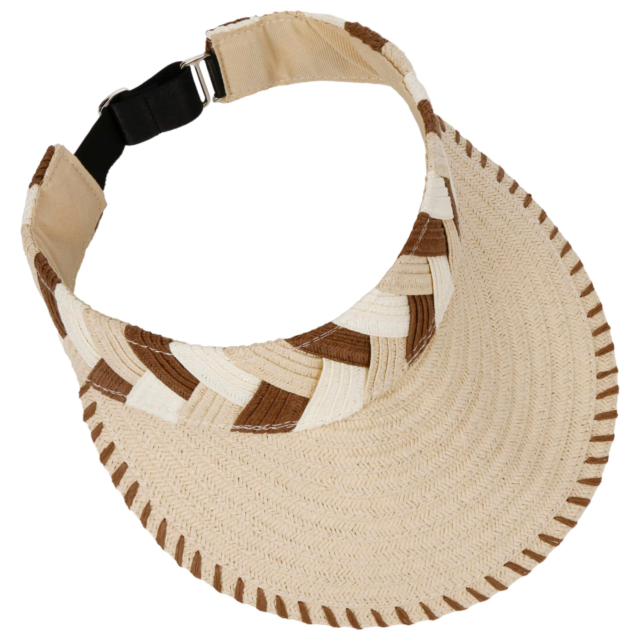 Ladies Golf Telephone Wire Visor With Ball Marker White