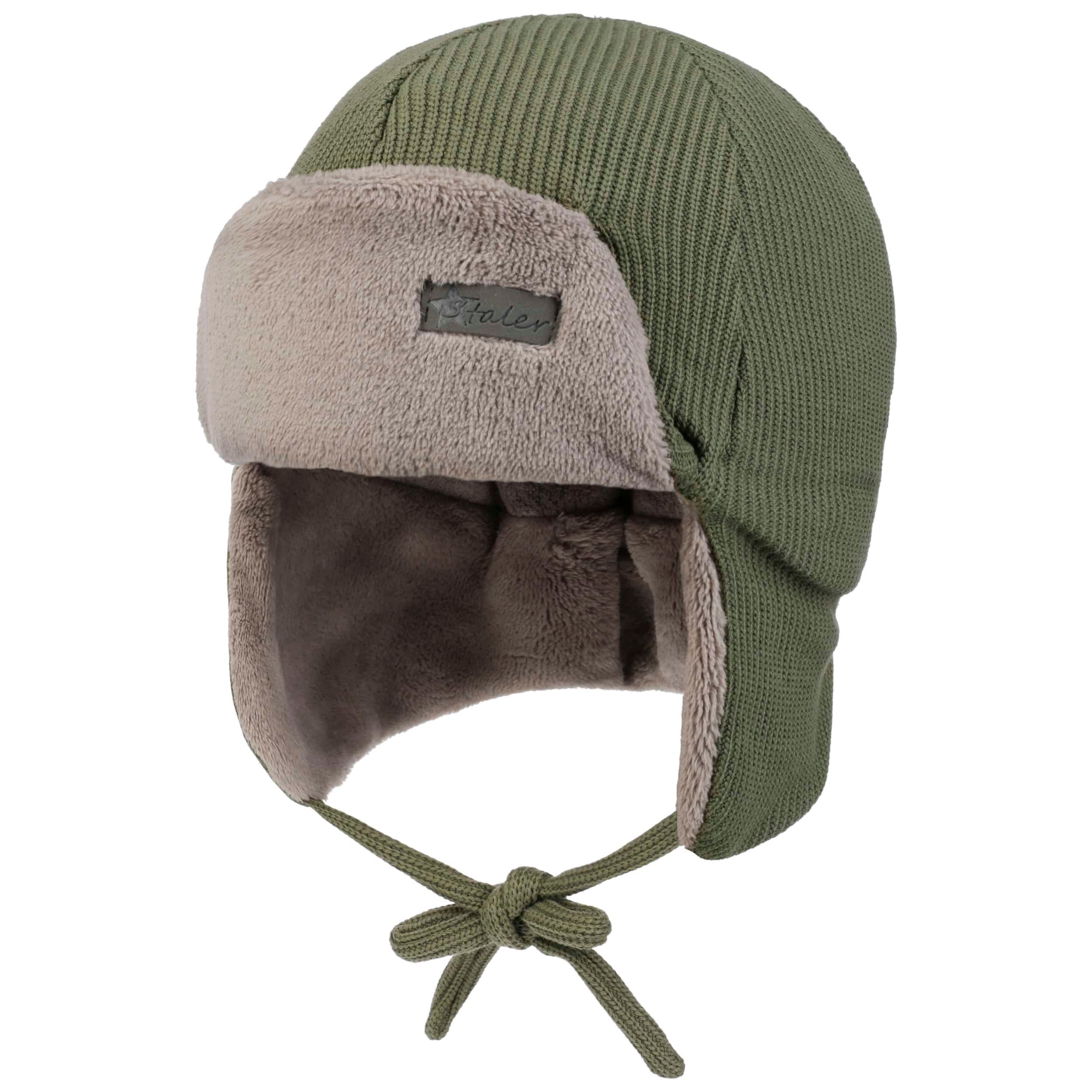 Siggi Pilotenmuts voor heren, van imitatiebont, warm katoen, ushanka, Russische jagersmuts