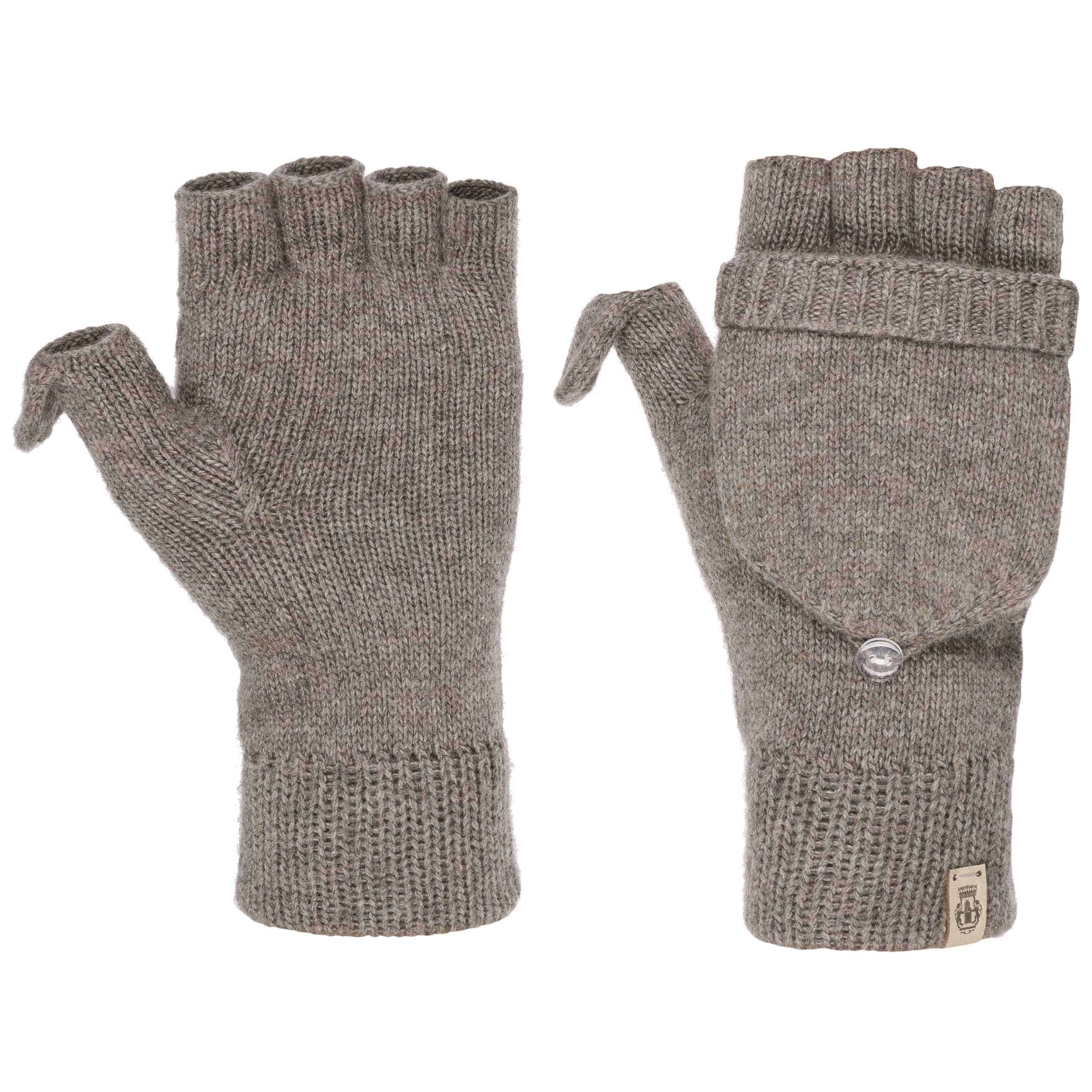 Beige Upcycled 100% Cashmere Vingerloze Handschoenen Accessoires Handschoenen & wanten Winterhandschoenen 