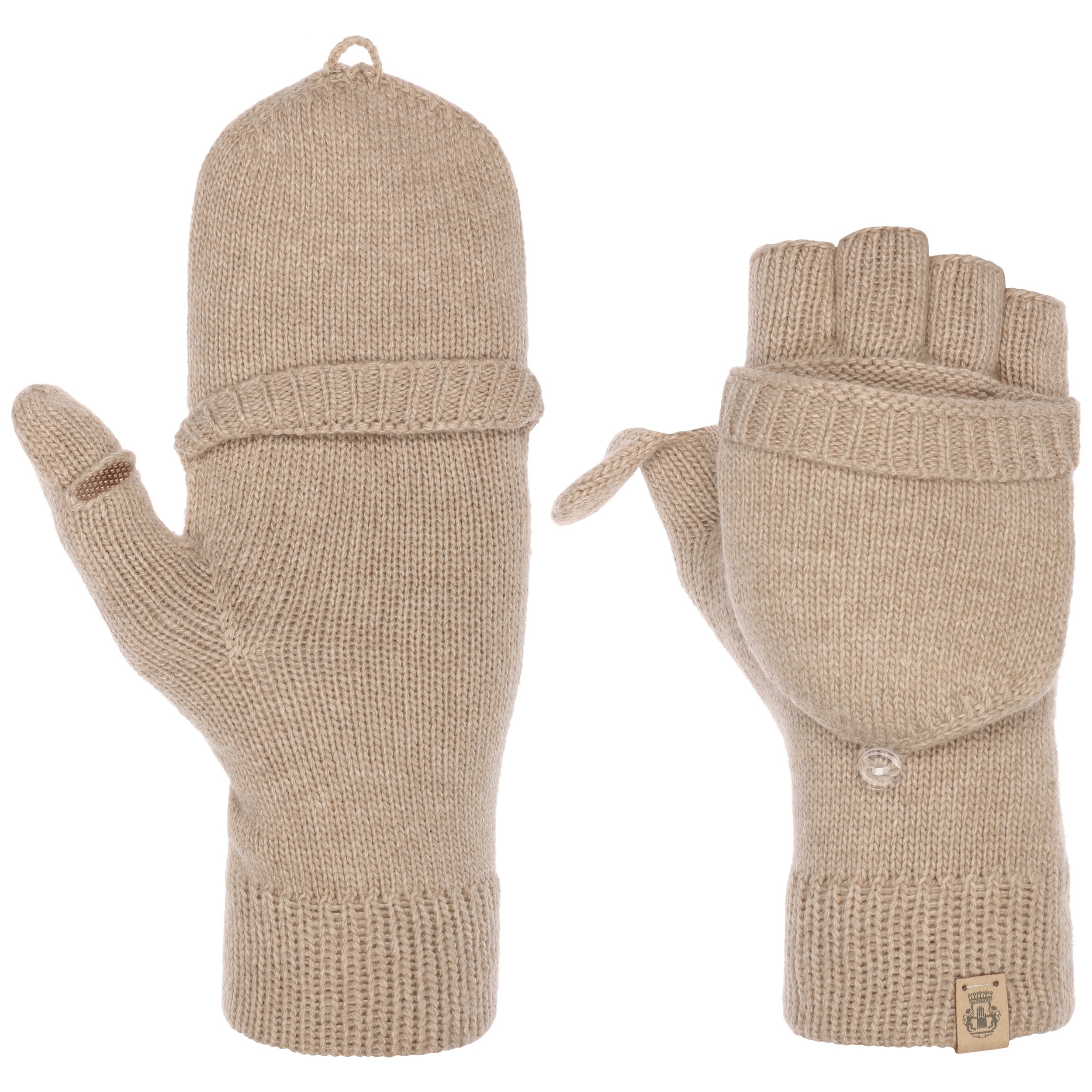 Prettystern Handschoenen zonder vingers, dames, kasjmier, wol, manchet Prettystern Handschoenen zonder vingers, dames, kasjmier, wol, manchet