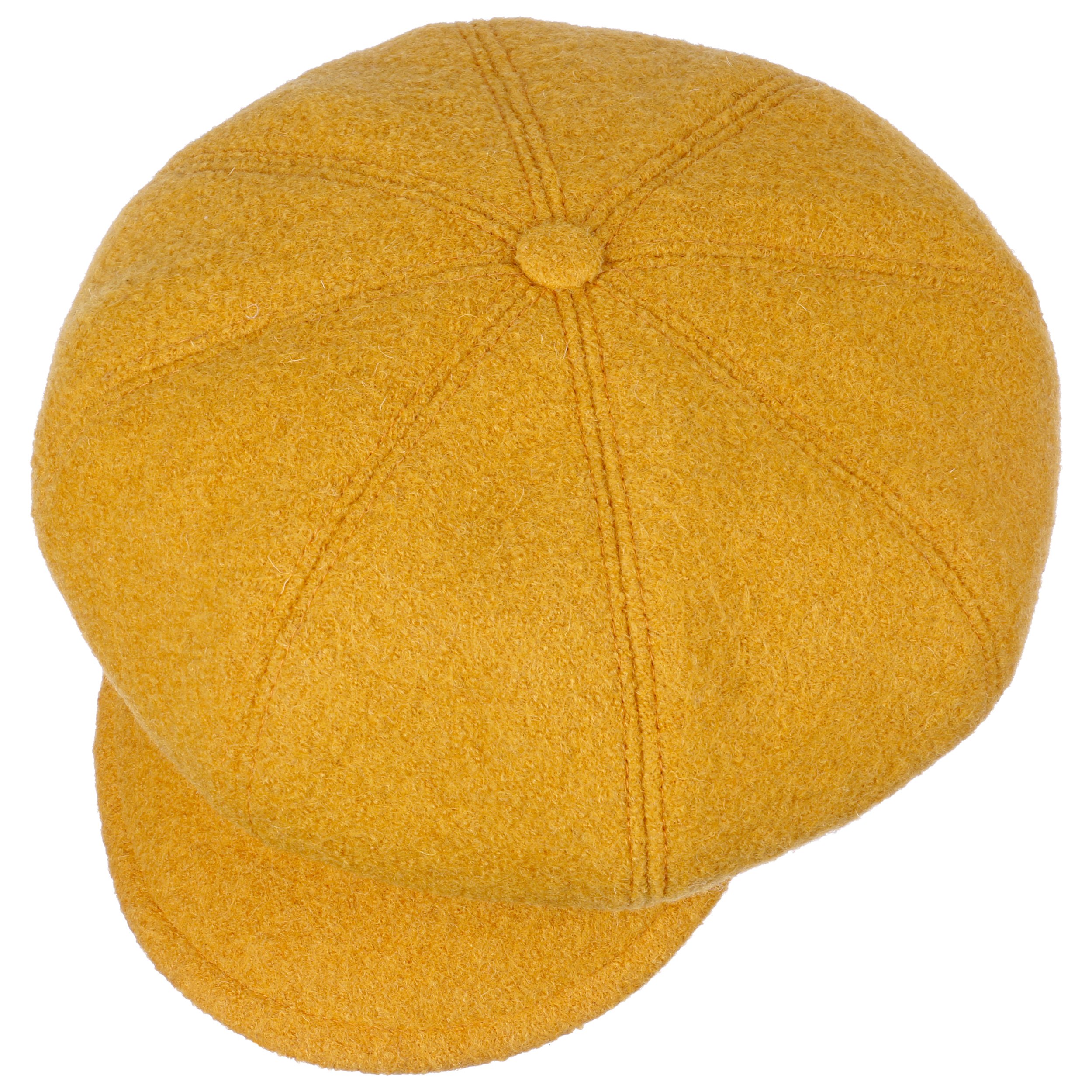 Stetson Superior Cotton Newsboy Pet Dames/Heren - Made in Germany baker boy cap visor muts met klep voor Zomer/Winter - 59 cm zwart