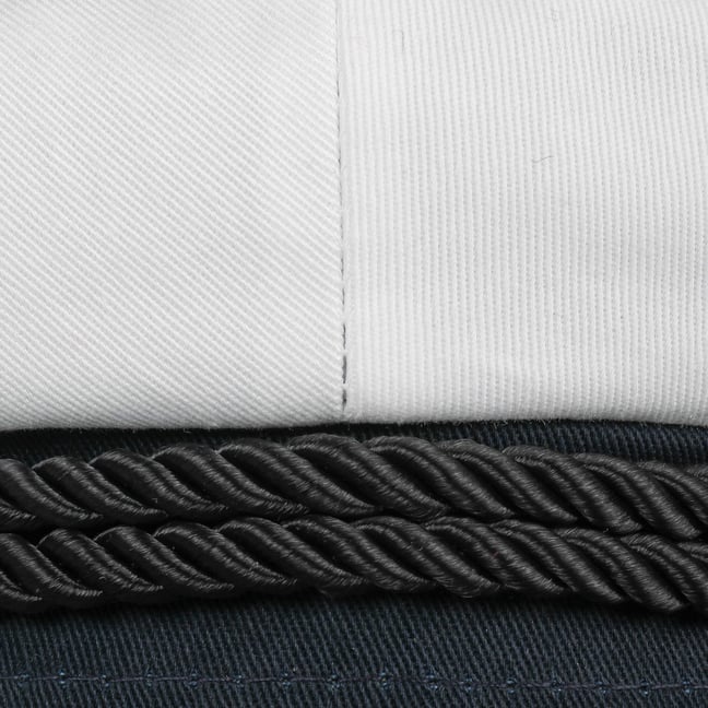 Hammaburg Stripes Cotton Pet Dames/Heren - katoenen cap flat hat met klep voor Zomer/Winter - XL (60-61 cm) donkerblauw
