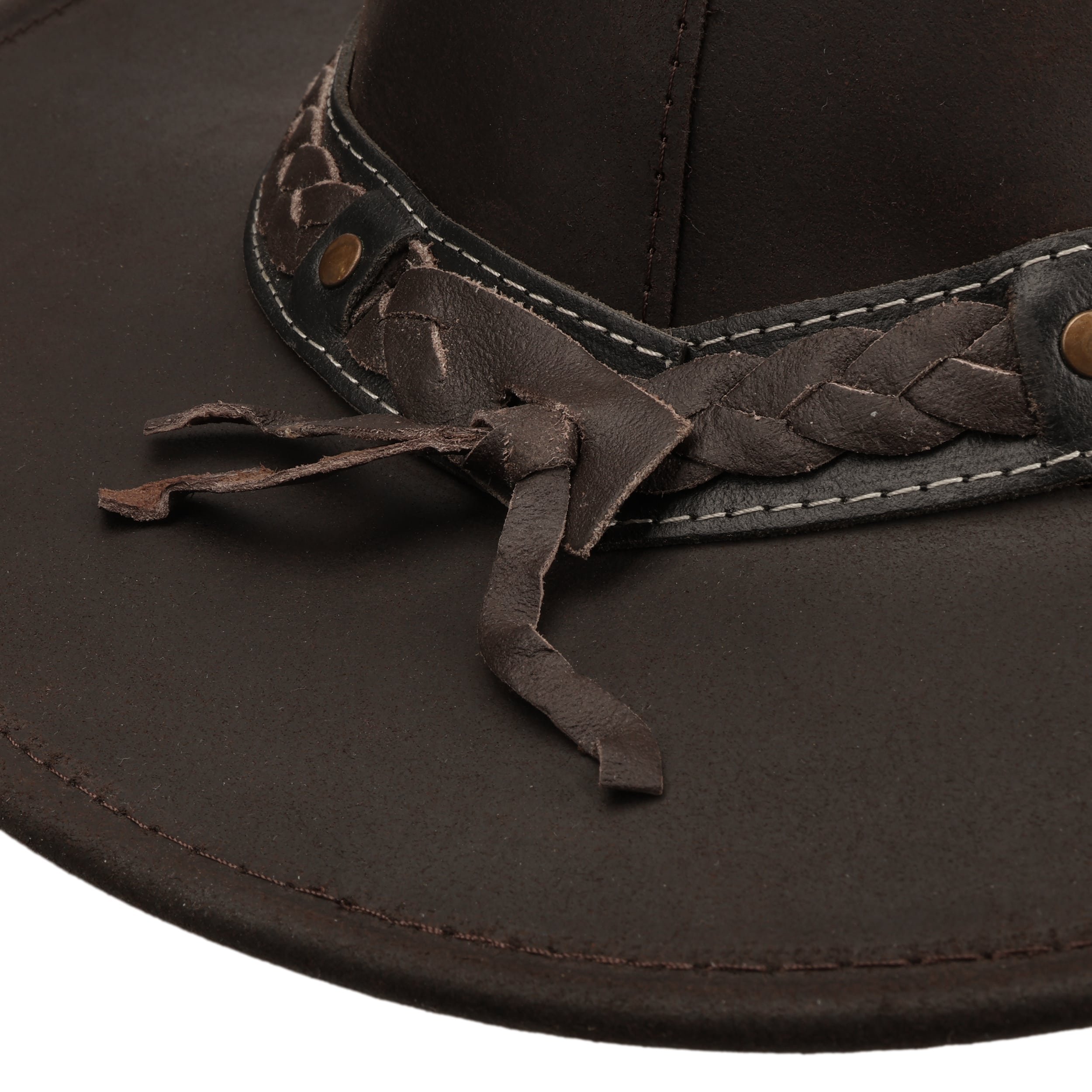 Scippis Bushman leren hoed Bruin