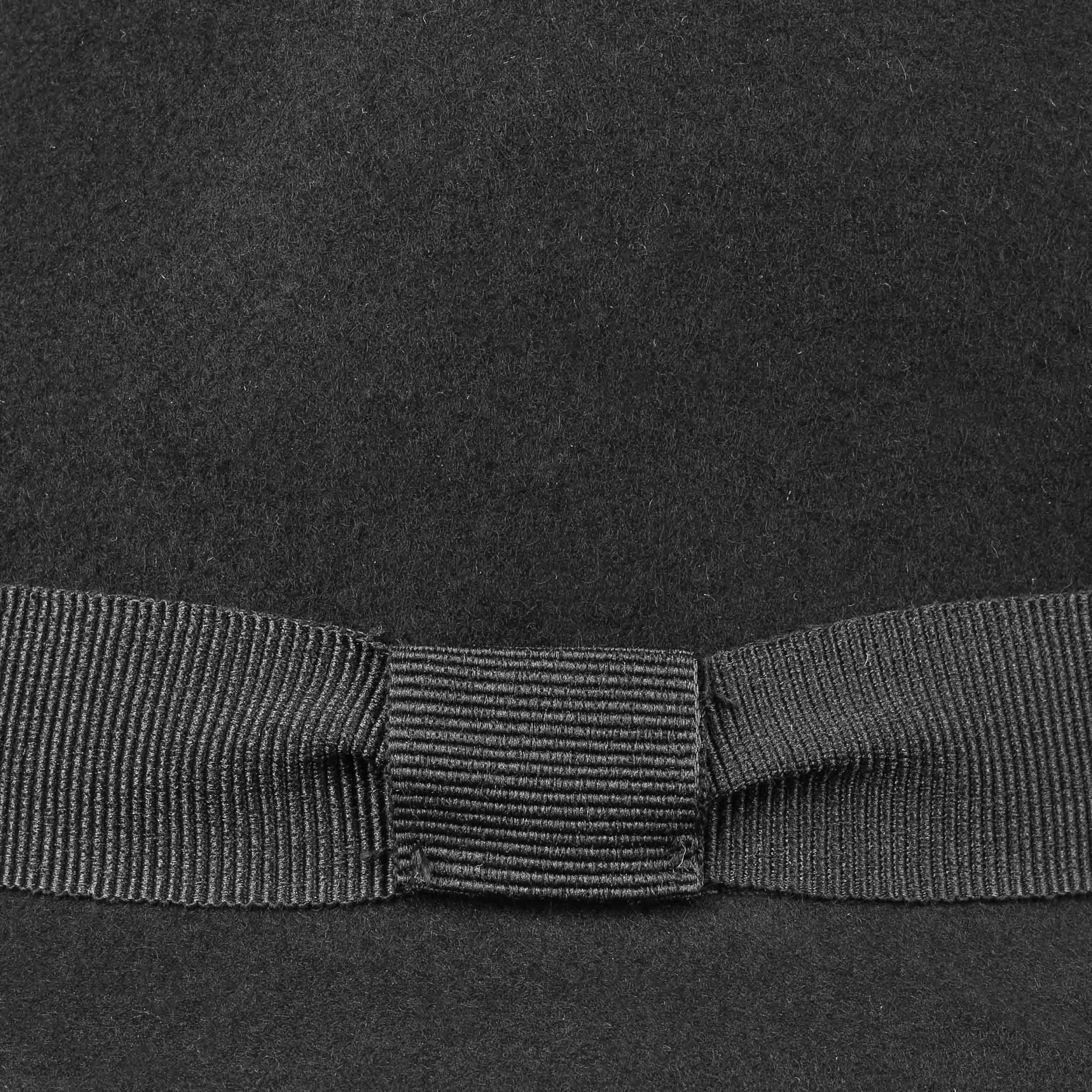 Lipodo Wolvilt Trilby Kinder Hoed Kinderen - Made in Italy fedora wolvilthoed met ripsband voor Zomer/Winter - One Size olijfgroen
