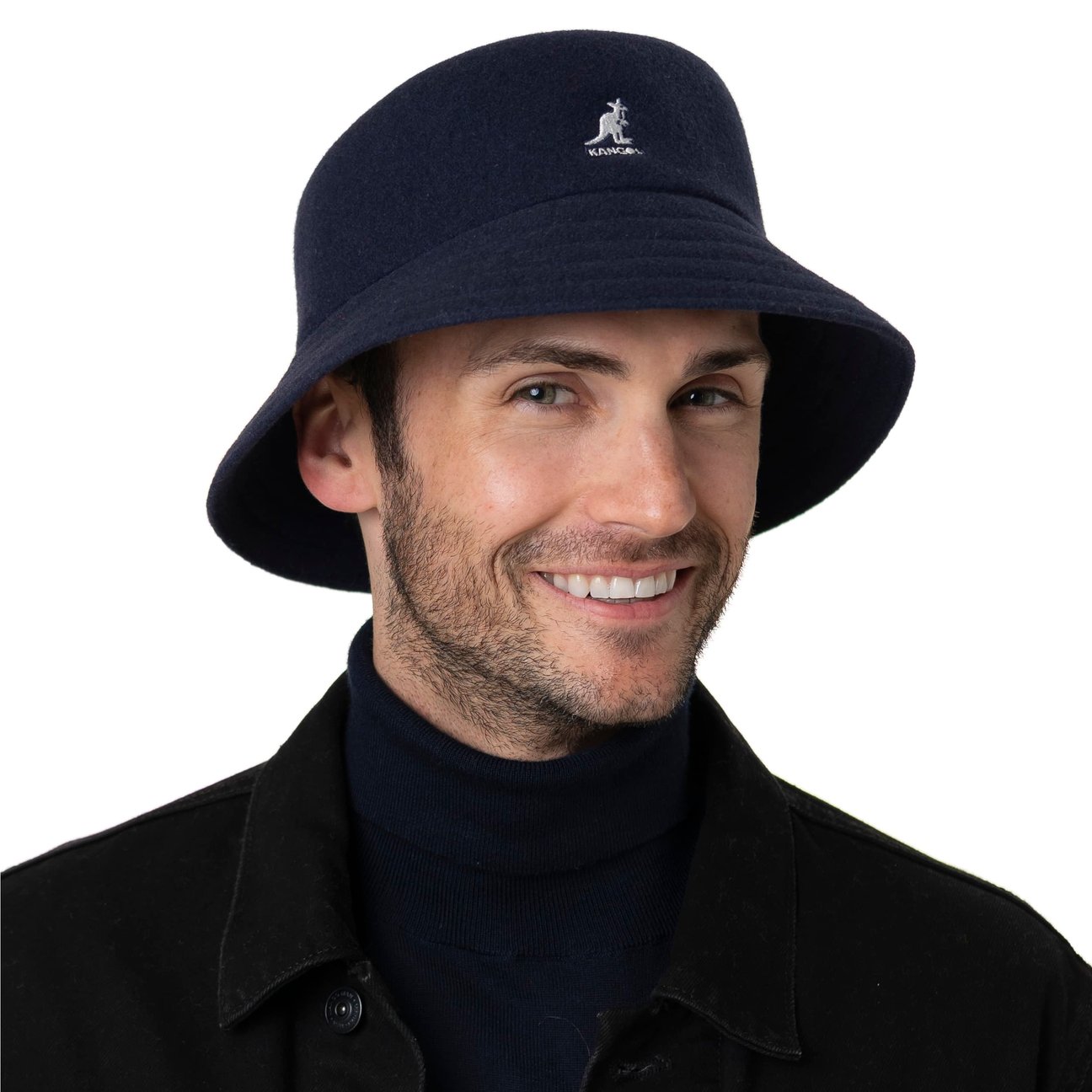 Kangol Wool Lahinch Bucket Zwart | Hoedenzaak Jos van Dijck