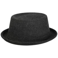 Black Denim Pork Pie Katoenen Hoed by Stetson - &euro; 89,00