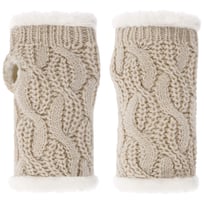 Cable Knit Gebreide Polswarmers by Seeberger - &euro; 29,95