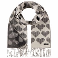 Cashmink Hearts Sjaal met Rafels by Fraas - &euro; 35,95