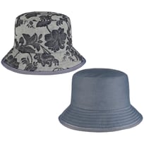 Denim Flowers Omkeerbare Hoed by bedacht - &euro; 79,95