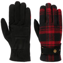 Goat Suede Woolen Check Handschoenen by Stetson - &euro; 99,00