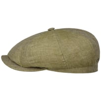 Hatteras 8 Panel Linnen Flat Cap by Stetson - &euro; 99,00