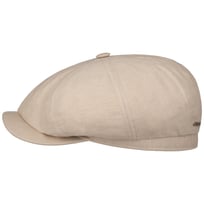 Hatteras 8 Panel Linnen Flat Cap by Stetson - &euro; 99,00