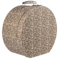 Lierys Hoedenbox Ornamenten Dames/Heren - Made in the EU hoedendoos voor Zomer/Winter - One Size zwart