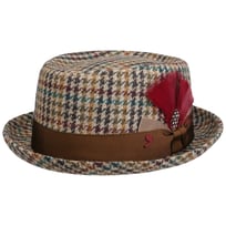 Houndstooth Pork Pie Wollen Hoed by Alfonso D�Este - &euro; 119,00