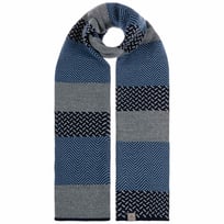 FORVEVO Sjaal voor dames en heren, warme gebreide sjaal, zachte wintersjaal, uniseks, 170 x 25 cm, zwart, One Size