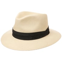 Boolavard Dames Brede Rand Stro Panama Hoed Fedora Beach Sun Hoed UPF50 , zwart, One size