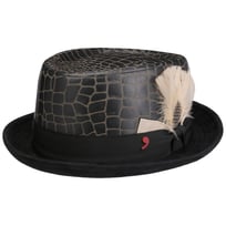 Jhon Premium Pork Pie Leren Hoed by Alfonso D�Este - &euro; 179,00
