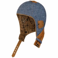 Linnen Cabriomuts met Leer by Stetson - &euro; 179,00