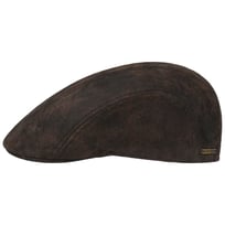 Madison Leren Flatcap by Stetson - &euro; 129,00