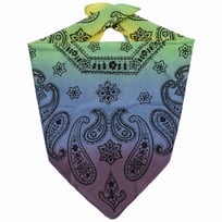 Boolavard 100% katoen, bandana's met origineel paisley-patroon, kleur naar keuze, hoofddeksel/haarsjaal, aanzet, polsband, hoofdbinding, roze, 55 x 55cm