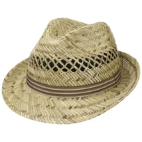 Striped Ribbon Trilby Strohoed by Lipodo - &euro; 24,95