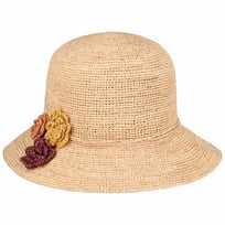 Three Blossoms Raffia Hoed by Gebeana - &euro; 79,95