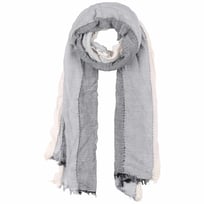 Linnen stof - met katoen - gestreept - beige - 331007-82 - De