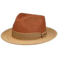 Twotone Toyo Fedora Raffia Hoed by Stetson - &euro; 89,00