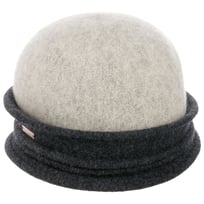Twotone Woolmark Cloche Hoed by Seeberger - &euro; 99,95