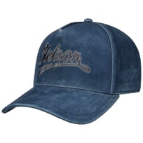 Vintage Denim Blue Leren Pet by Stetson - &euro; 129,00