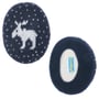 Gebreide Eland Earbags Oorwarmers donkerblauw