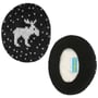Gebreide Eland Earbags Oorwarmers zwart