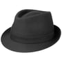Teton Stoffen Trilby Hoed by Stetson zwart