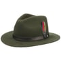 Yutan Wollen Hoed by Stetson donker groen