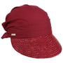 Ansali Straw Visor Cap by Seeberger donkerrood