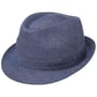 Geneva Trilby Linnen Hoed by Stetson blauw
