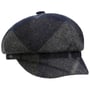 Tevere Checkered Newsboy Cap by McBURN blauw