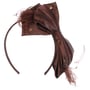 Uni Satin Fascinator by McBURN bruin