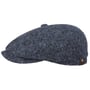 Hatteras Donegal Tweed Cap by Stetson donkerblauw
