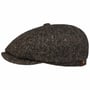 Hatteras Donegal Tweed Cap by Stetson antraciet-grijs