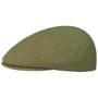 Seamless Wool Gatsby 507 Flatcap by Kangol donkerolijfgroen