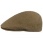 Seamless Wool Gatsby 507 Flatcap by Kangol donkerbeige