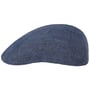 Madison Linnen Flatcap by Stetson blauw