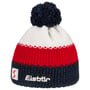 Star Beanie Pomponmuts by Eisbär rood-zwart