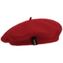 Wollen Baskenmuts by Borsalino bordeaux