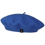 Wollen Baskenmuts by Borsalino blauw-gemêleerd