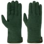 Walkloden Handschoenen met Leer by Roeckl donker groen